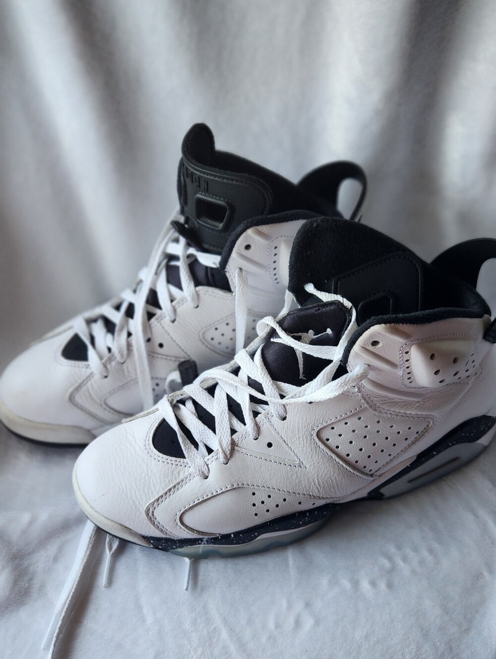 Jordan Men's White and Black High-Top Sneakers